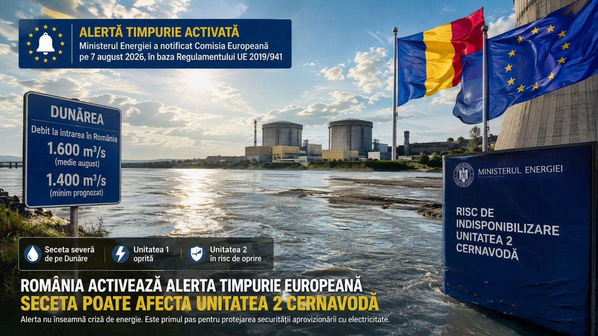 România activează alerta timpurie UE din cauza riscului asupra Unității 2 Cernavodă — NRG-IA
