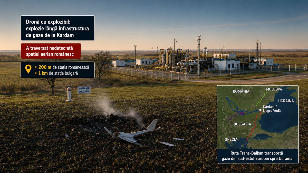 Dronă cu explozibil trece nedetectată prin România și explodează lângă gazoductul Trans-Balkan — NRG-IA