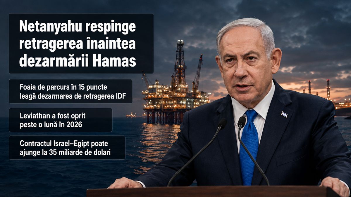 Netanyahu respinge planul în 15 puncte pentru Gaza: riscurile pentru gazele din Mediterana de Est — NRG-IA
