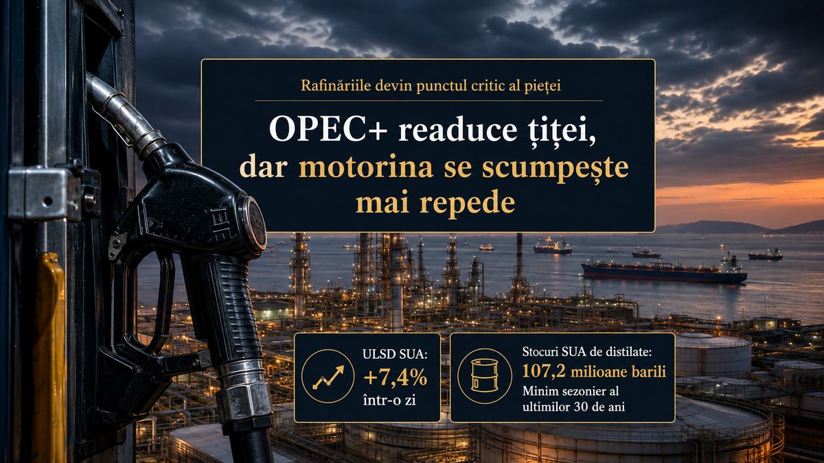 Motorina se scumpește mai repede decât petrolul: rafinăriile din Rusia și Arabia Saudită pun presiune pe piață — NRG-IA