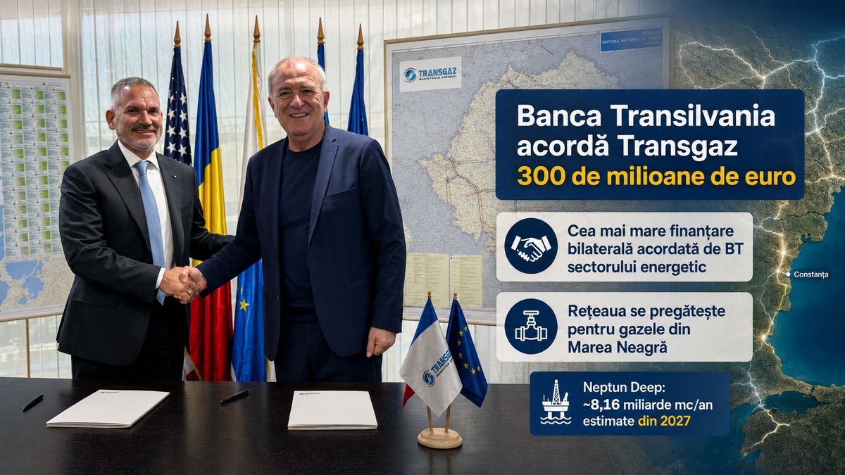 Banca Transilvania acordă Transgaz 300 milioane euro pentru dezvoltarea rețelei de gaze — NRG-IA