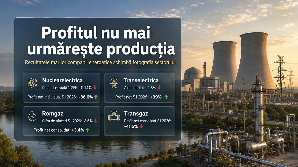 Profitul nu mai urmărește producția: rezultatele care schimbă fotografia marilor companii energetice din România — NRG-IA