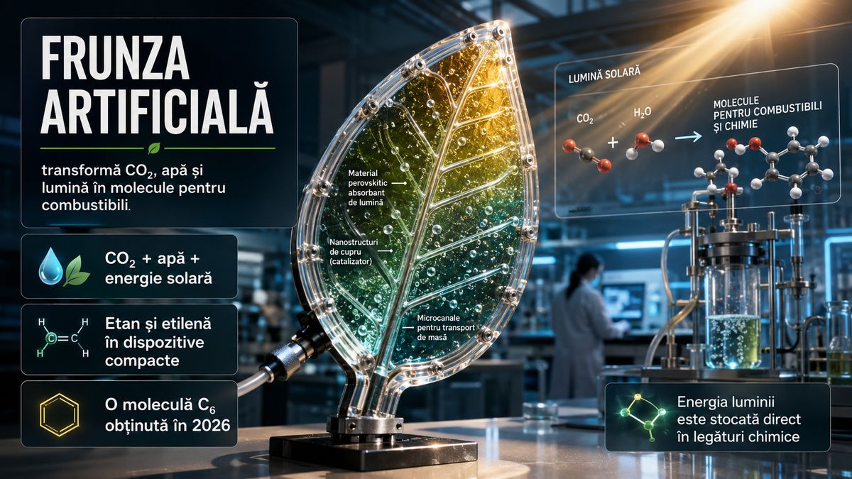 Fotosinteza artificială transformă CO₂ și apă în molecule C₂ și C₆ cu energie solară — NRG-IA