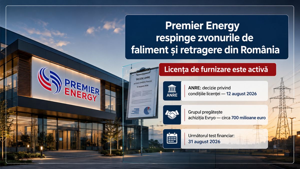 Premier Energy respinge zvonurile de faliment și retragere din România: ce arată datele ANRE și BVB — NRG-IA