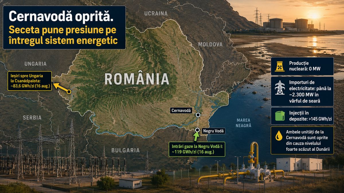 Cernavodă oprită: cum acoperă România lipsa a 1,4 GW prin importuri, gaze și producție internă — NRG-IA