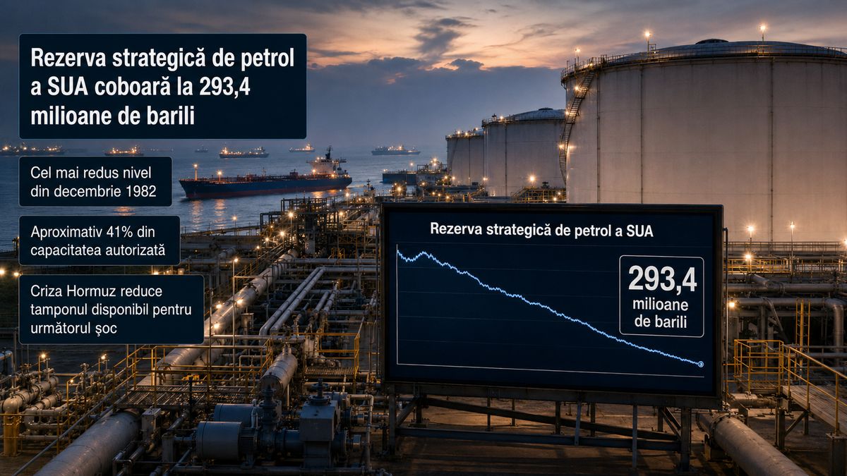 Rezerva strategică de petrol a SUA cade la minimul din 1982, la 293,4 milioane de barili — NRG-IA
