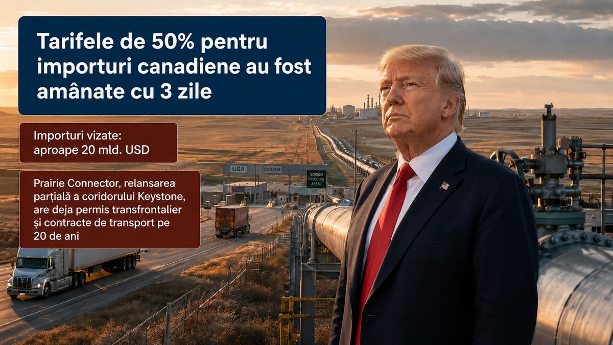 Trump amână tarifele de 50% pentru Canada, iar Keystone XL revine prin Prairie Connector — NRG-IA