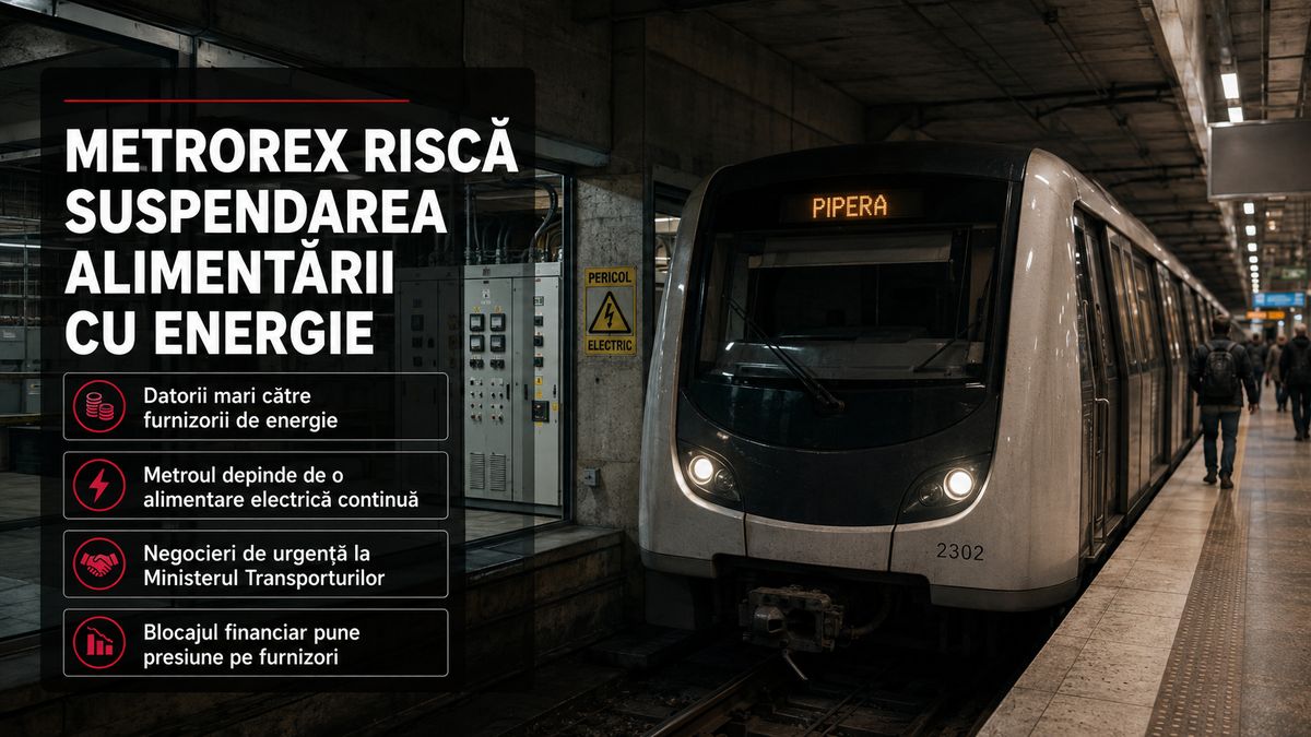 Datorii Metrorex energie: risc de blocaj la metrou — NRG-IA