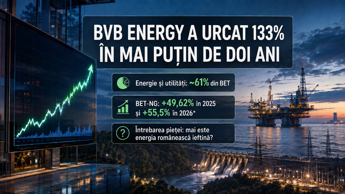 BVB Energy în 2026: BET-NG +133%, evaluările Romgaz, Hidroelectrica și OMV Petrom după marele raliu — NRG-IA
