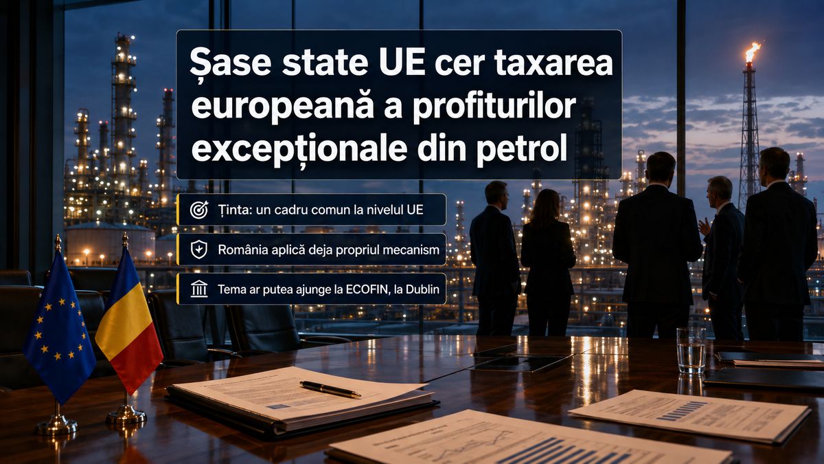 Șase state UE cer taxarea profiturilor excepționale ale companiilor petroliere. România are deja contribuție de solidaritate — NRG-IA