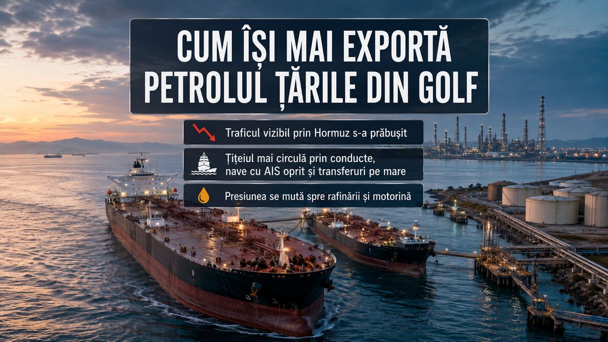 Cum ocolesc producătorii din Golf Strâmtoarea Hormuz: conducte, nave cu AIS oprit și criza motorinei — NRG-IA