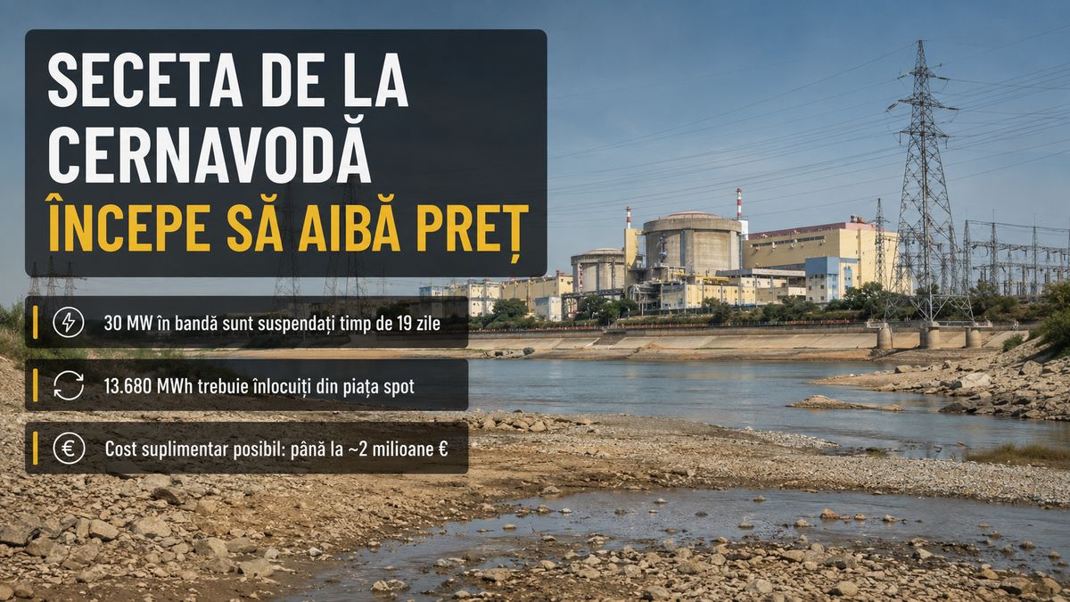 Cernavodă: Transelectrica trebuie să înlocuiască 13.680 MWh din piața spot după oprirea reactoarelor — NRG-IA