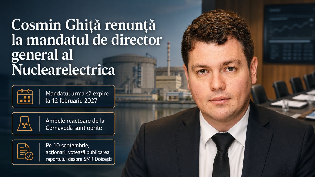 Cosmin Ghiță renunță la conducerea Nuclearelectrica înaintea votului privind raportul SMR Doicești — NRG-IA