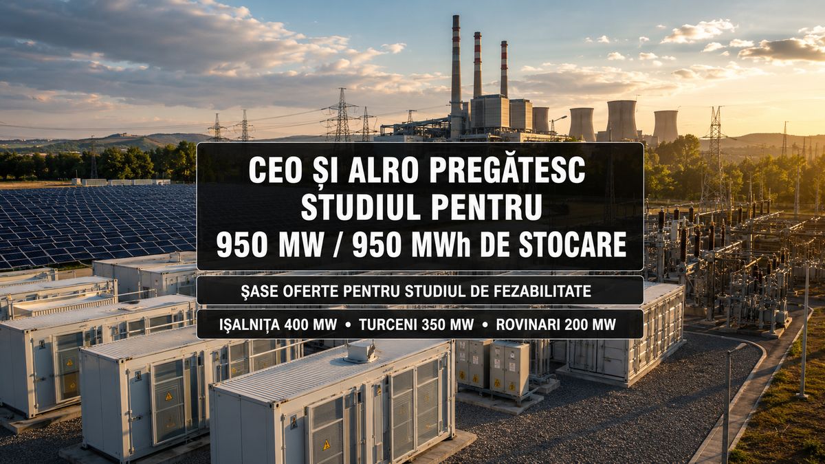 CCGT Power Ișalnița: studiu pentru 950 MW/950 MWh de baterii la Ișalnița, Turceni și Rovinari — NRG-IA