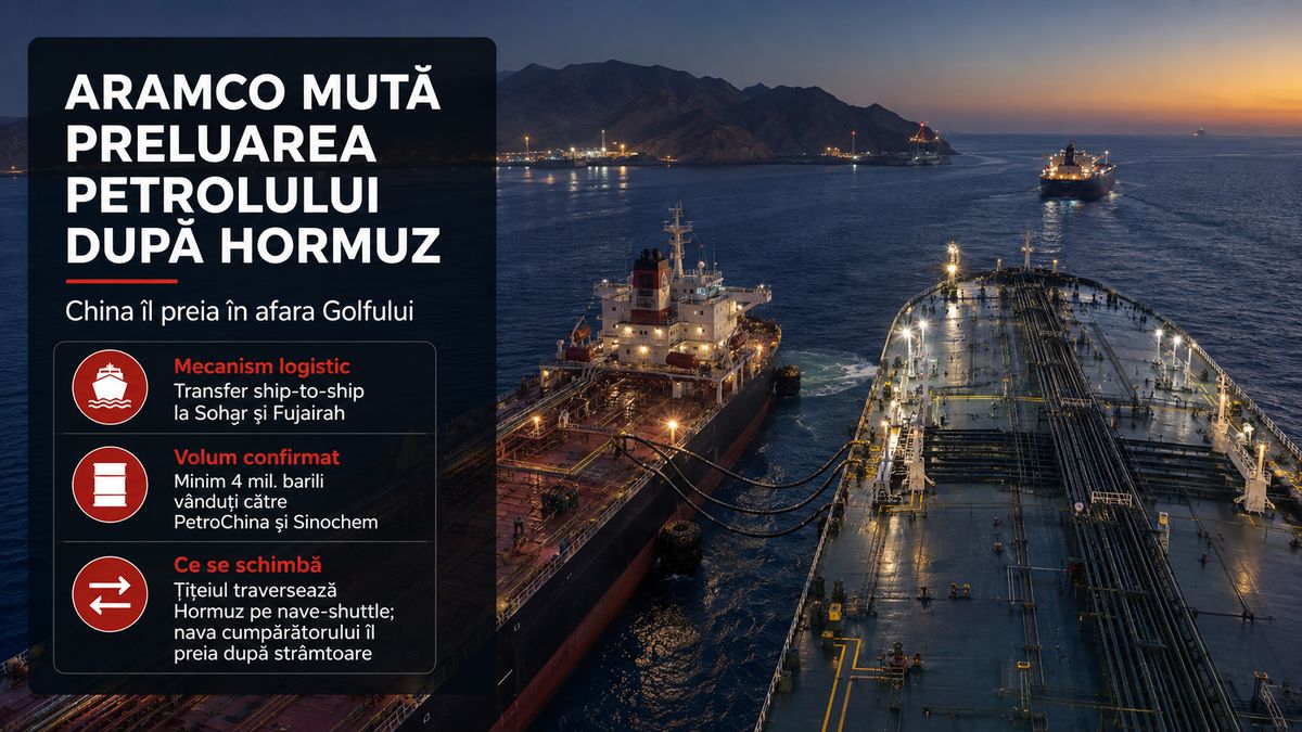 Aramco mută preluarea petrolului în afara Hormuz prin transferuri ship-to-ship — NRG-IA