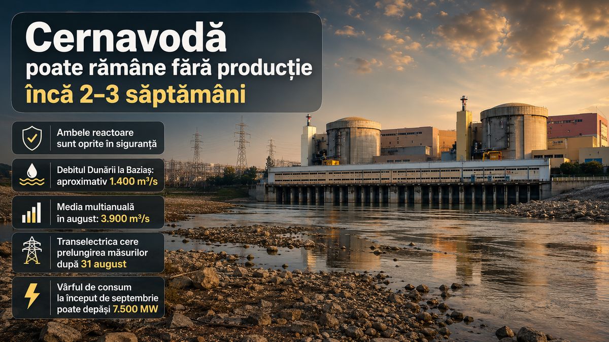 Cernavodă poate rămâne oprită 2–3 săptămâni: România pregătește prelungirea măsurilor de siguranță energetică — NRG-IA