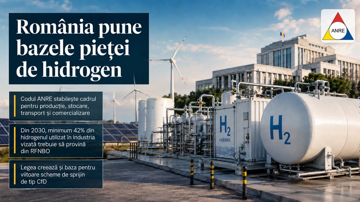 România aprobă Codul pentru hidrogen și pregătește piața pentru 2030 — NRG-IA