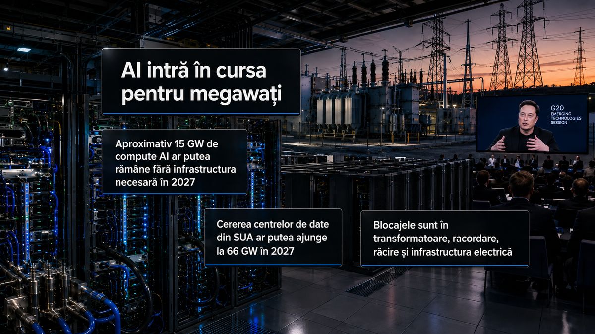 AI și energia: deficitul de putere, rețelele și transformatoarele devin blocaje pentru centrele de date în 2027 — NRG-IA
