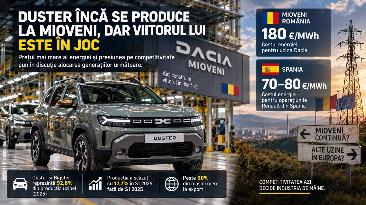 Dacia Mioveni: Producția viitoarelor Duster și Bigster nu sunt încă alocate României din cauza prețurilor mari ale energiei — NRG-IA