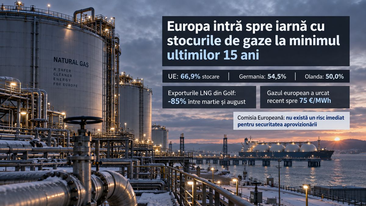 Europa intră în iarna 2026 cu stocurile de gaze la minimul ultimilor 15 ani pentru această perioadă — NRG-IA