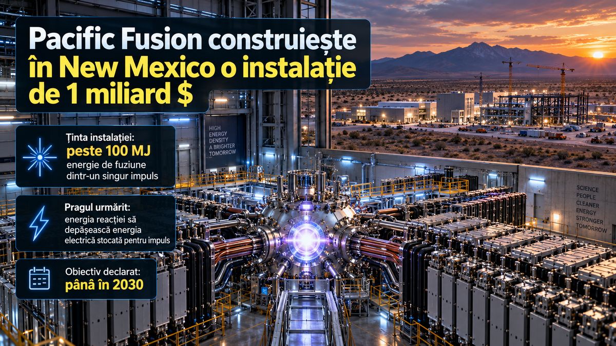 Pacific Fusion construiește instalația de fuziune care urmărește peste 100 MJ și net facility gain până în 2030 — NRG-IA