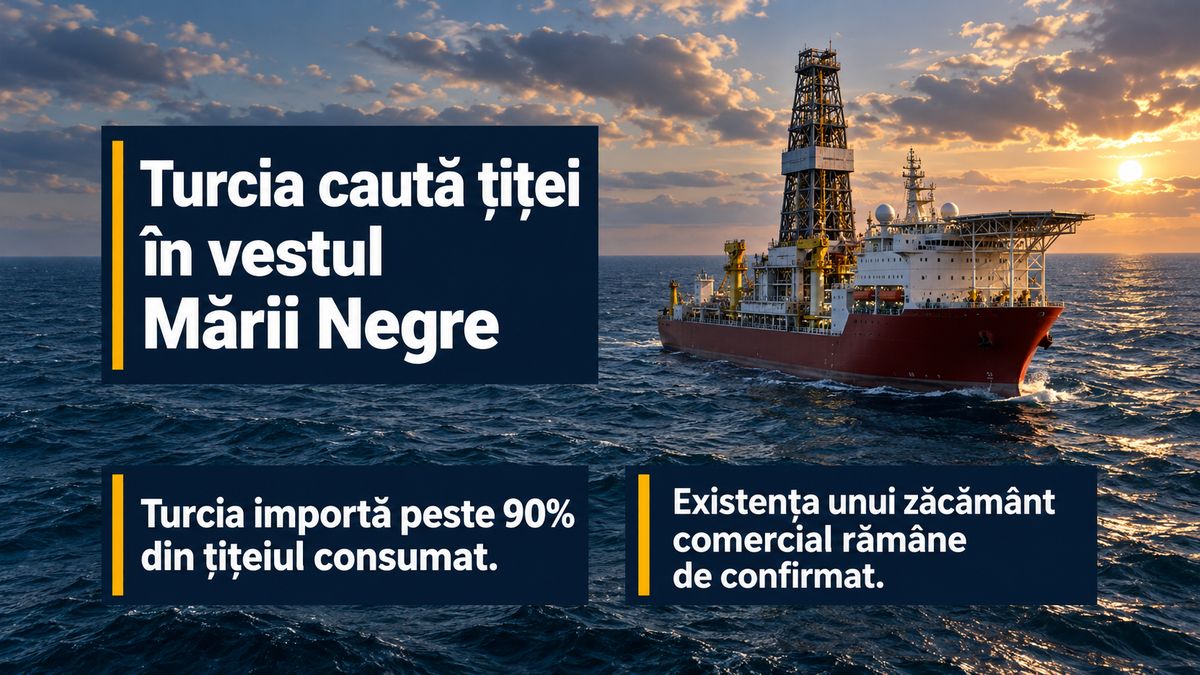 Turcia caută țiței în Marea Neagră: foraj în vest — NRG-IA