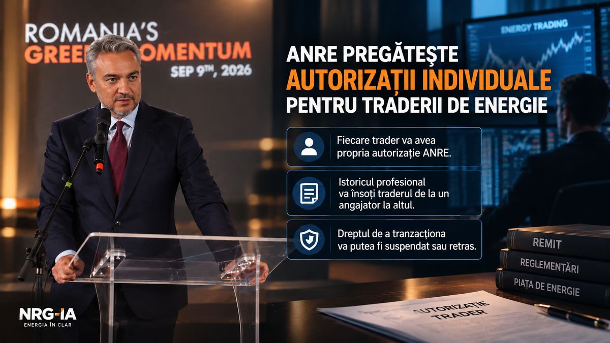 ANRE pregătește autorizarea individuală a traderilor de energie și sancțiuni profesionale personale — NRG-IA