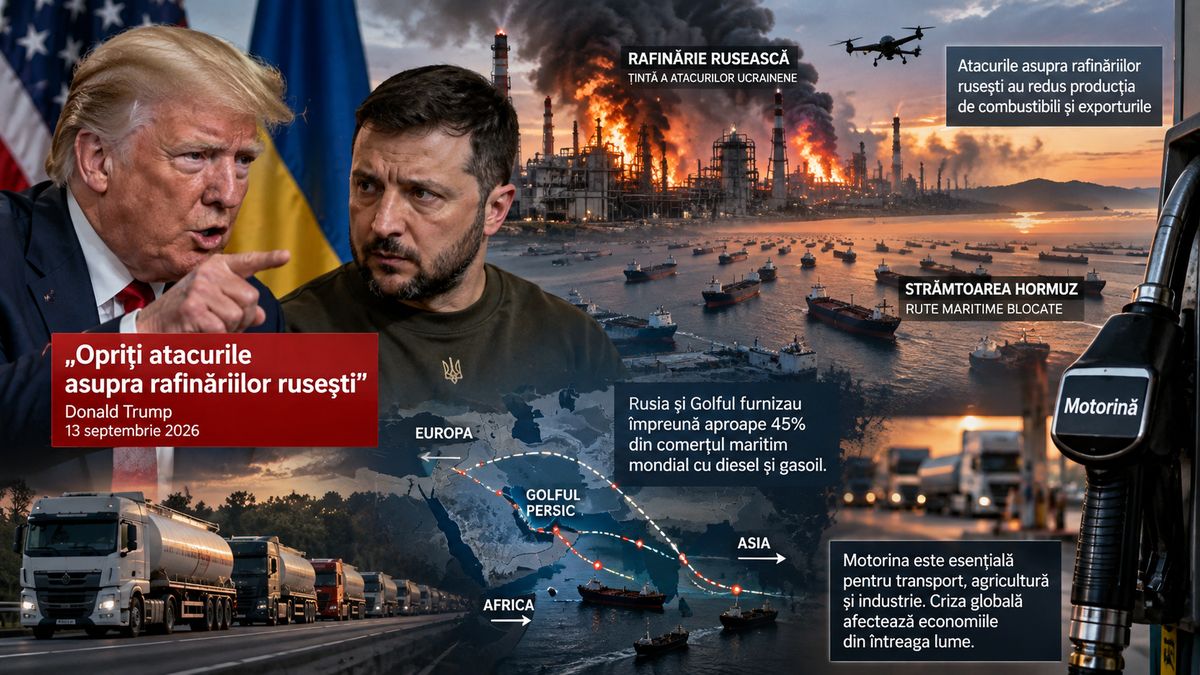Trump cere Ucrainei să oprească atacurile asupra rafinăriilor rusești din cauza crizei motorinei — NRG-IA