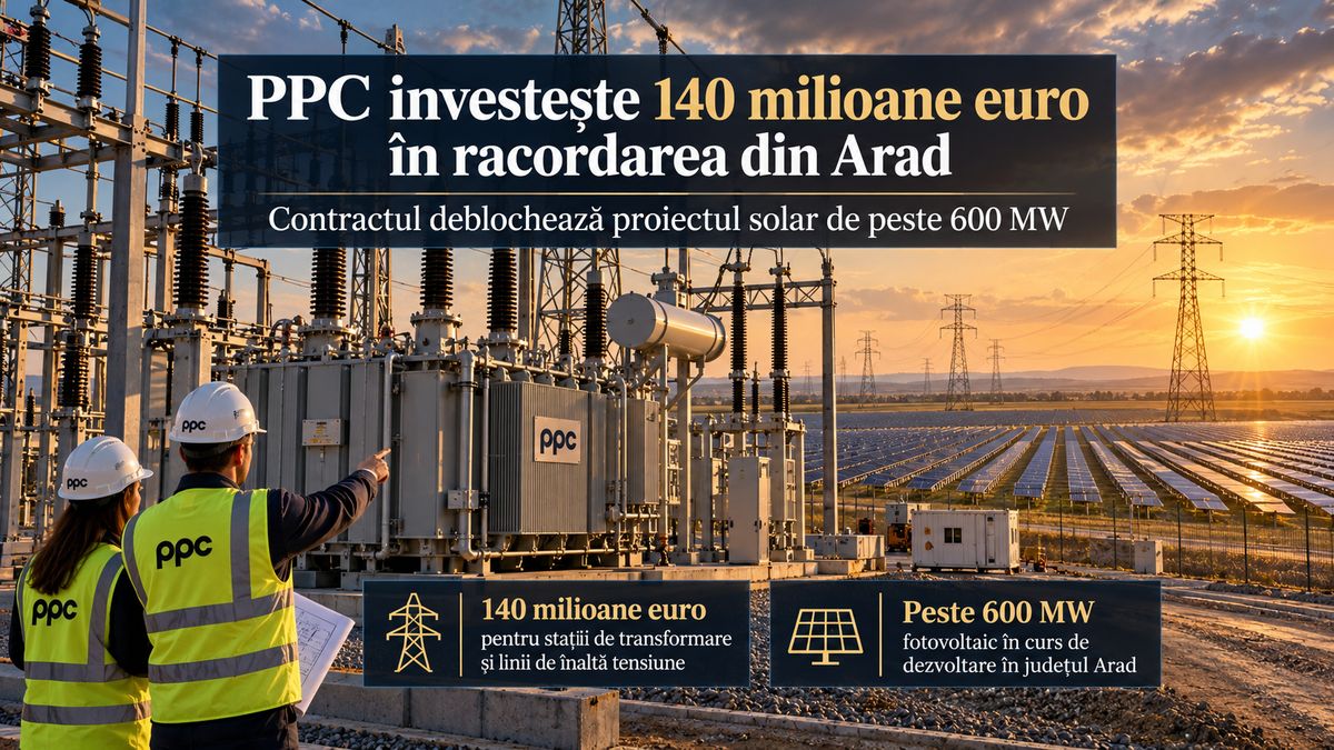 PPC investește 140 milioane euro în racordarea din Arad — NRG-IA
