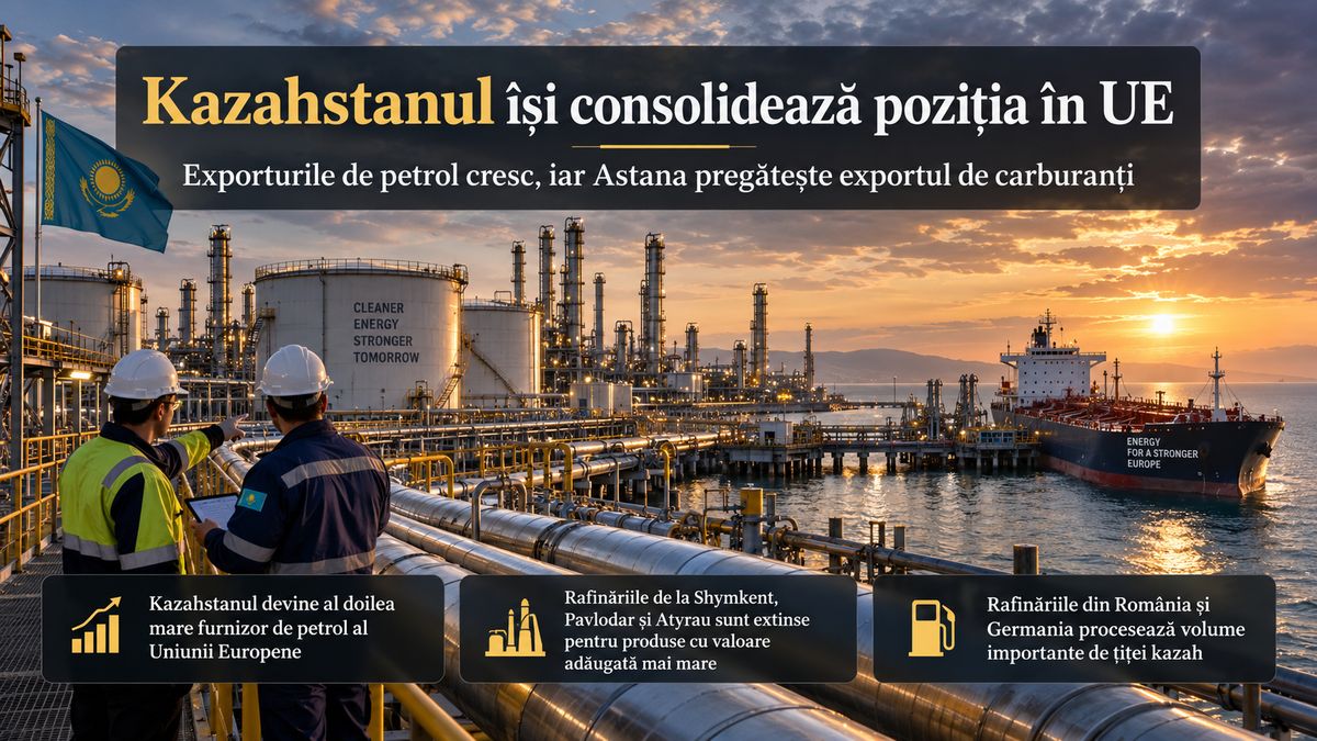 Petrolul din Kazahstan: exporturi record și rafinării noi — NRG-IA