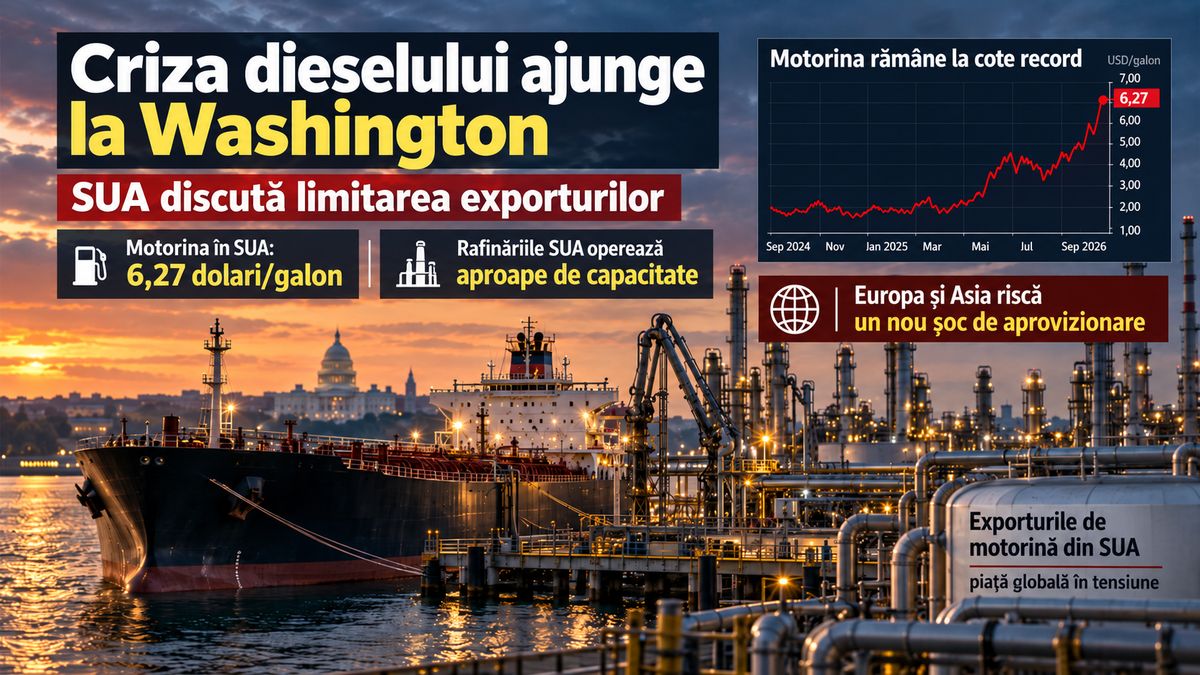 SUA discută limitarea exporturilor de diesel pe fondul prețului record și al deficitului global — NRG-IA