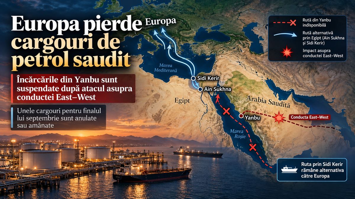 Aramco anulează cargouri pentru Europa după atacul asupra conductei East-West — NRG-IA
