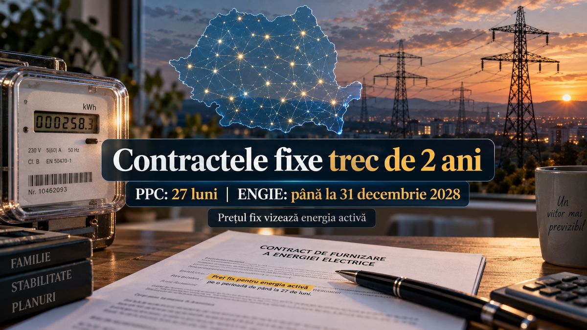 Contracte de electricitate cu preț fix peste doi ani: PPC 27 luni și ENGIE până în 2028 — NRG-IA