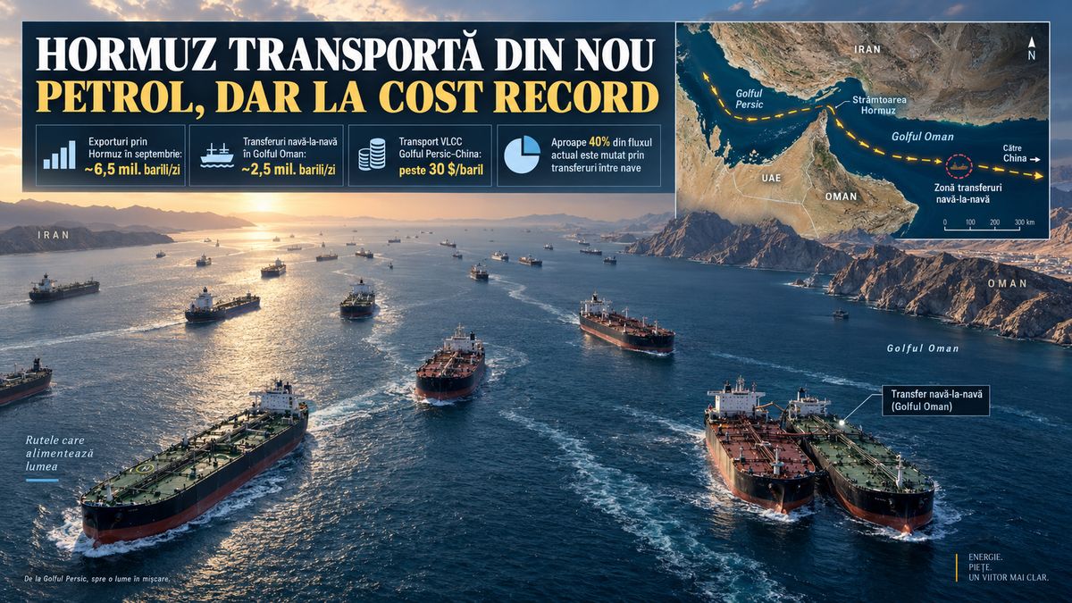 Hormuz: transportul petrolului spre China trece de 30 $/baril, deși fluxurile revin — NRG-IA