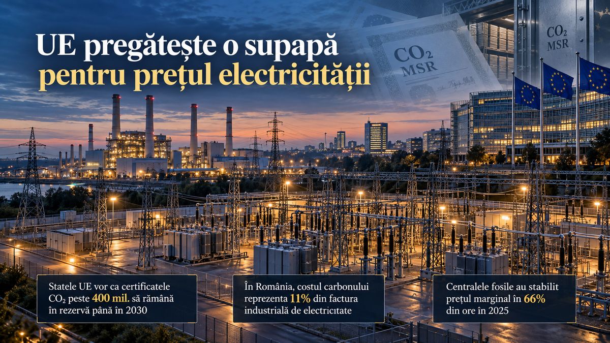 UE schimbă piața certificatelor CO₂ pentru a limita riscul scumpirii electricității — NRG-IA