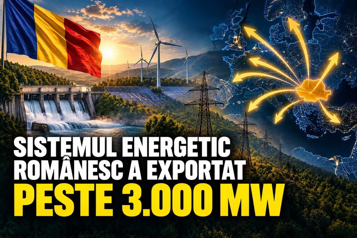 Export record de energie de peste 3.000 MW în România — NRG-IA
