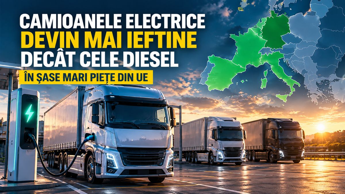 Camioane electrice mai ieftine decât diesel în UE — NRG-IA