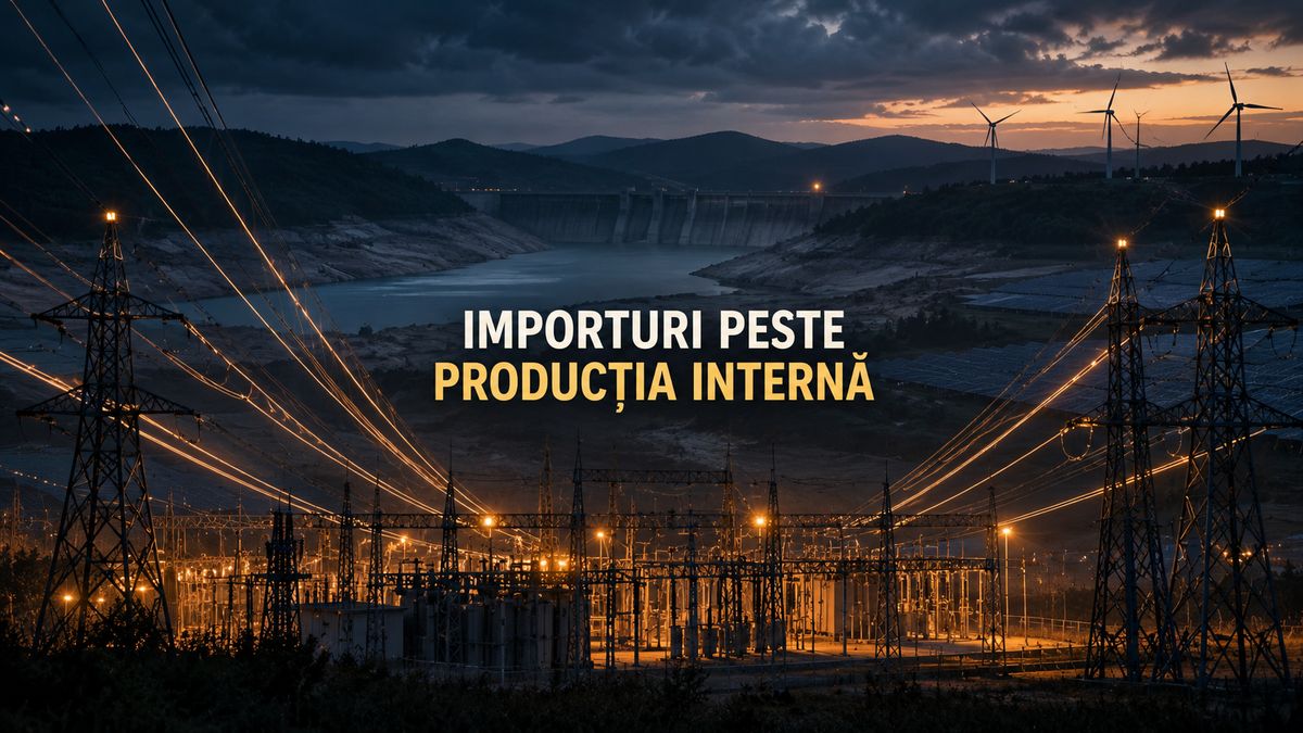 Import masiv electricitate: 3.400 MW sâmbătă seară — NRG-IA
