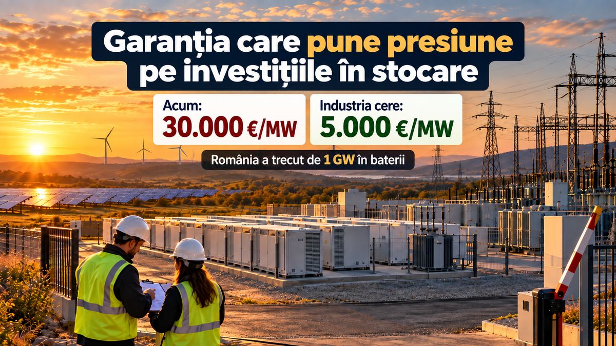 Industria cere ANRE reducerea garanției pentru baterii de la 30.000 la 5.000 euro/MW — NRG-IA