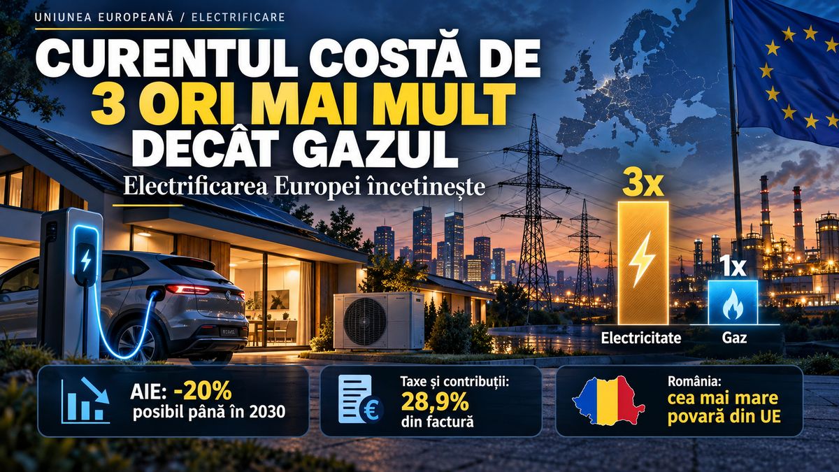 Prețul electricității în UE: de 3 ori peste gaz. AIE propune soluții — NRG-IA