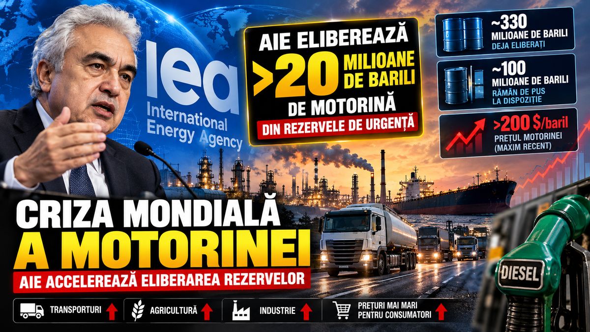 AIE accelerează eliberarea a 20 mil. barili — NRG-IA