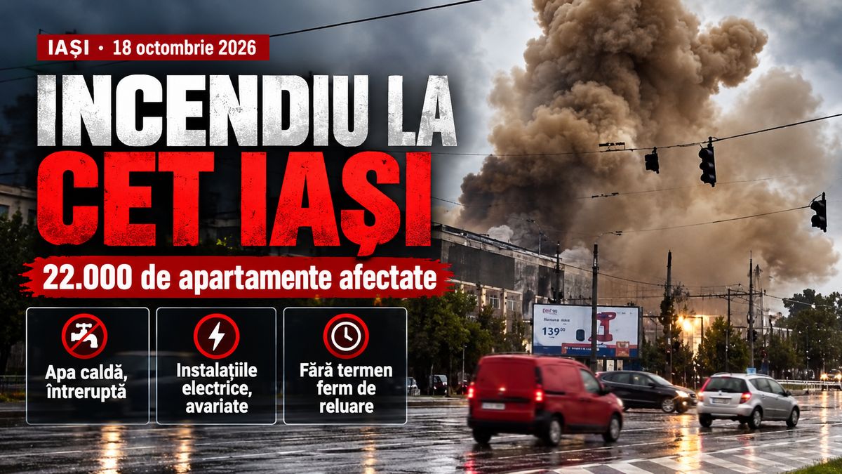 Incendiu CET Iași: 22.000 de apartamente afectate, fără termen de repornire — NRG-IA