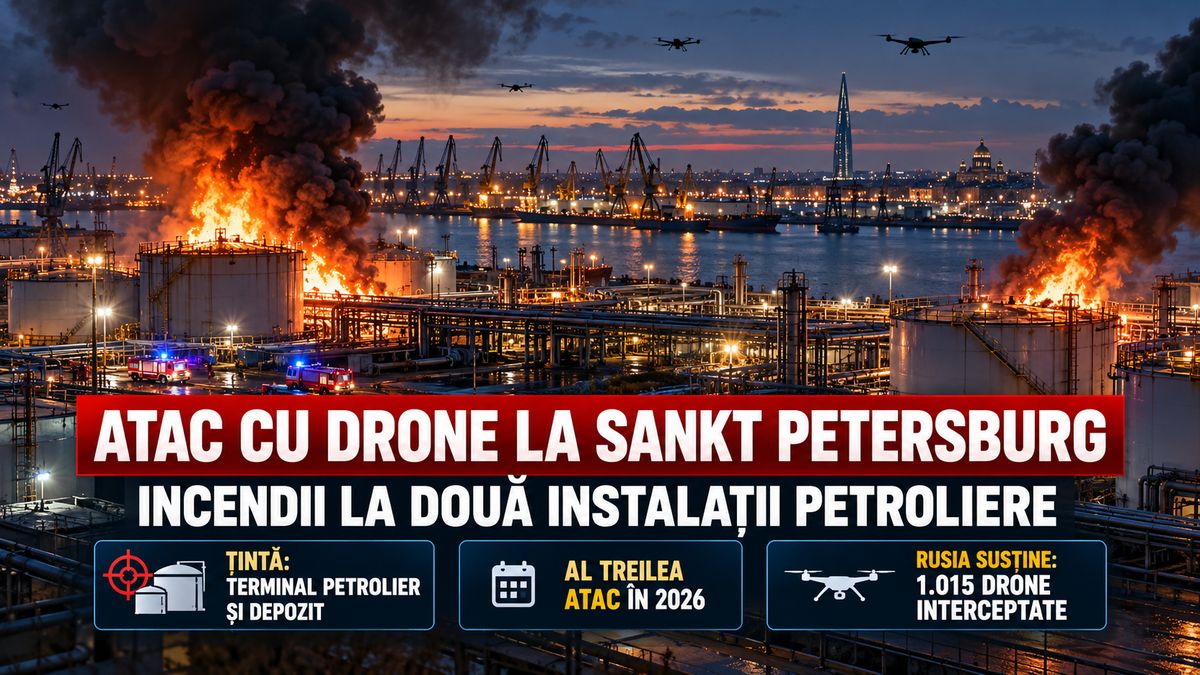 Ucraina atacă terminalul petrolier din Sankt Petersburg pentru a treia oară în 2026. Incendii la două instalații — NRG-IA