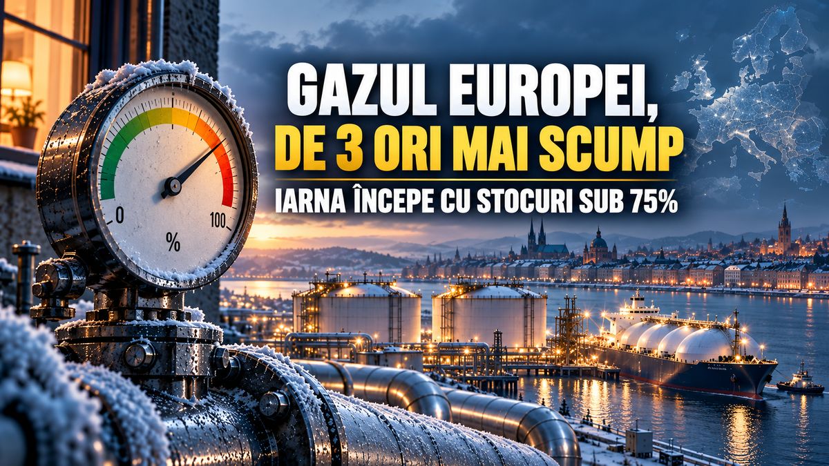 Prețul gazelor în Europa, octombrie 2026: 90 €/MWh și stocuri sub 75% — NRG-IA