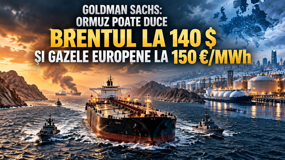 Avertisment Goldman Sachs: Petrolul Brent poate urca la 140 USD/baril și gazele europene la 150 EUR/MWh din cauza crizei din Ormuz — NRG-IA