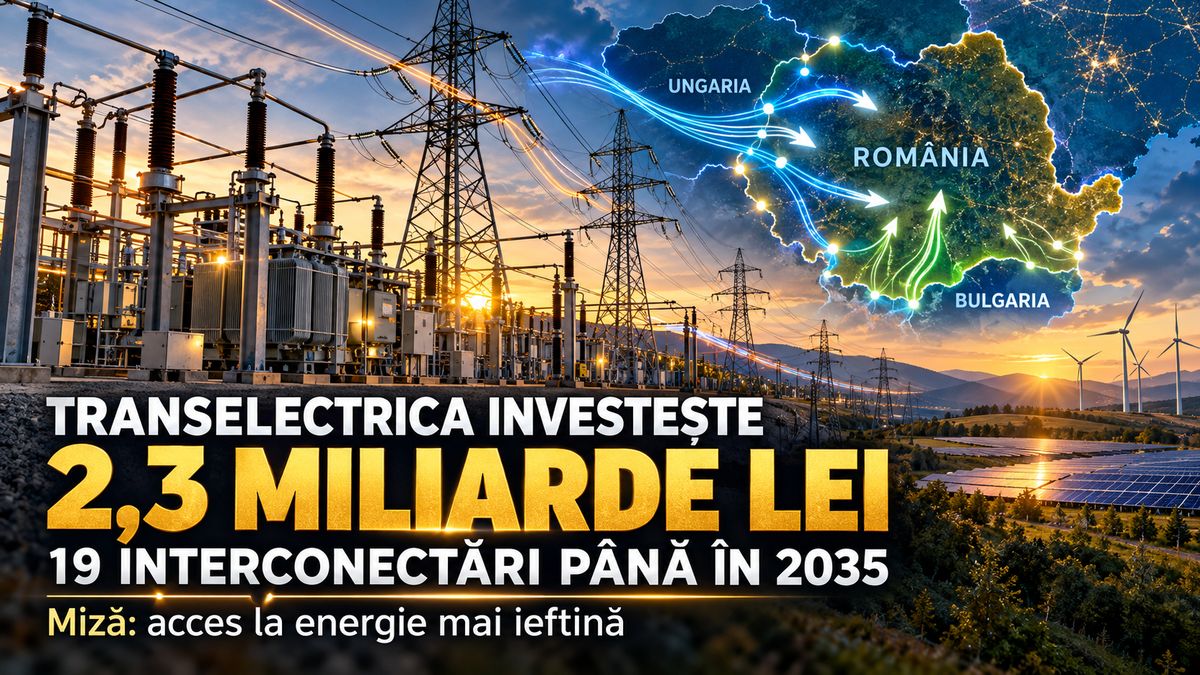 Transelectrica alocă 2,3 miliarde lei pentru 19 linii de interconexiune până în 2035 — NRG-IA