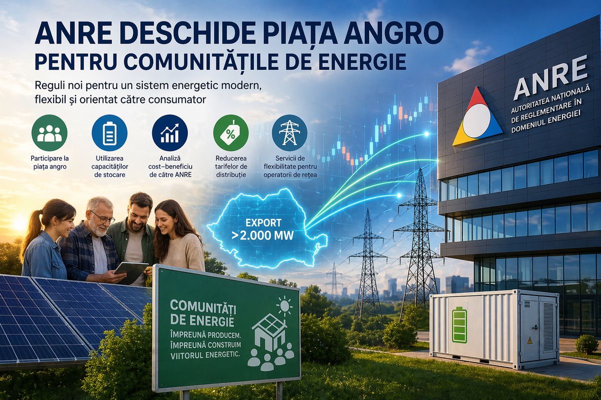 ANRE aprobă regulile pentru comunitățile de energie: acces la piața angro, stocare și reduceri de tarife — NRG-IA