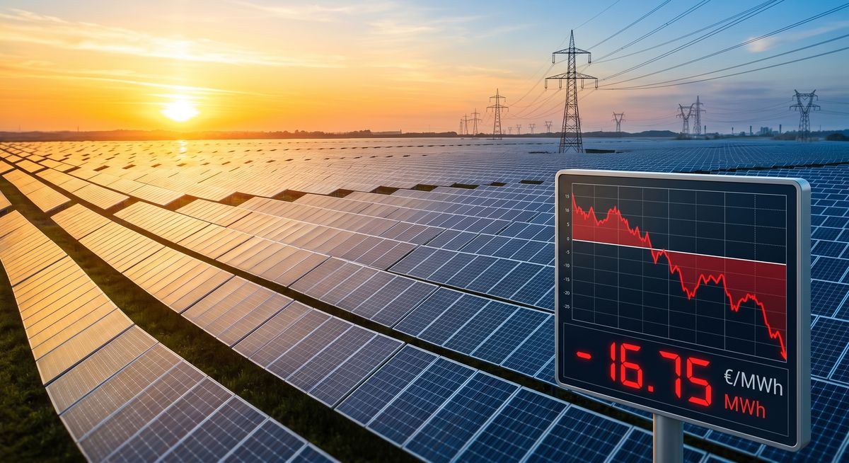 Energie solară și prețuri negative: situația rețelei — NRG-IA