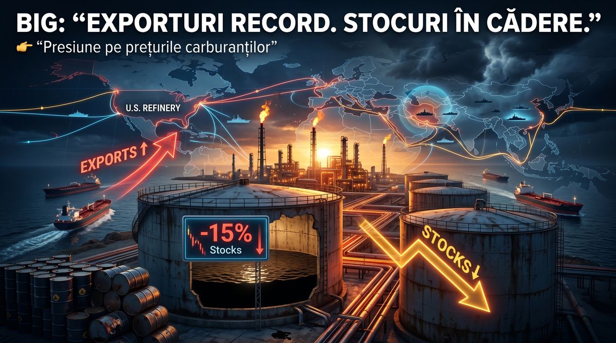 America exportă petrol record, dar își golește stocurile: semnalul care poate împinge benzina mai sus înaintea verii — NRG-IA