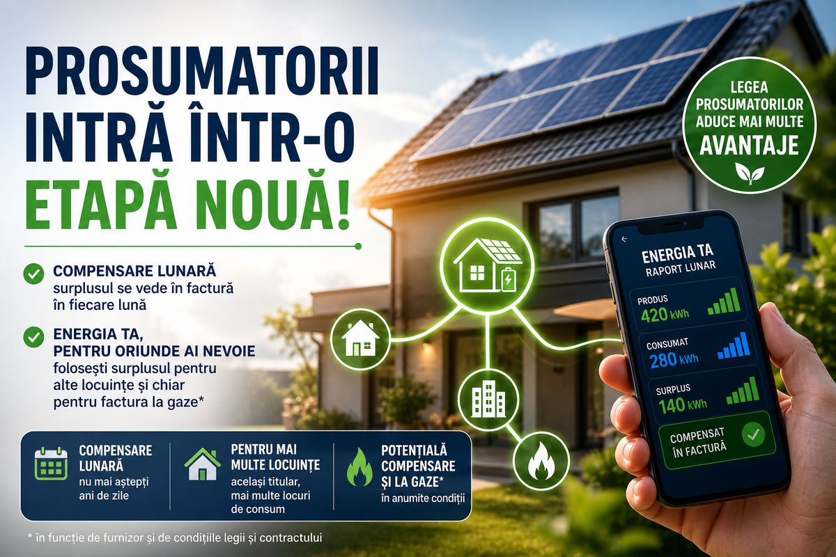 Legea prosumatorilor aduce compensare lunară și folosirea surplusului pentru alte locuințe — NRG-IA